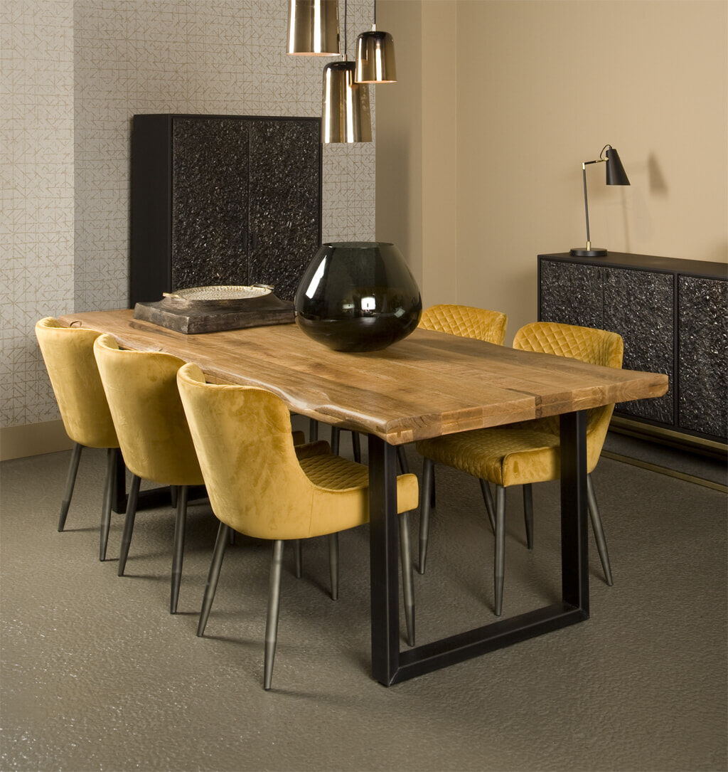 Tower Living Eettafel 'Nicosia' Boomstam, 260 x 100cm