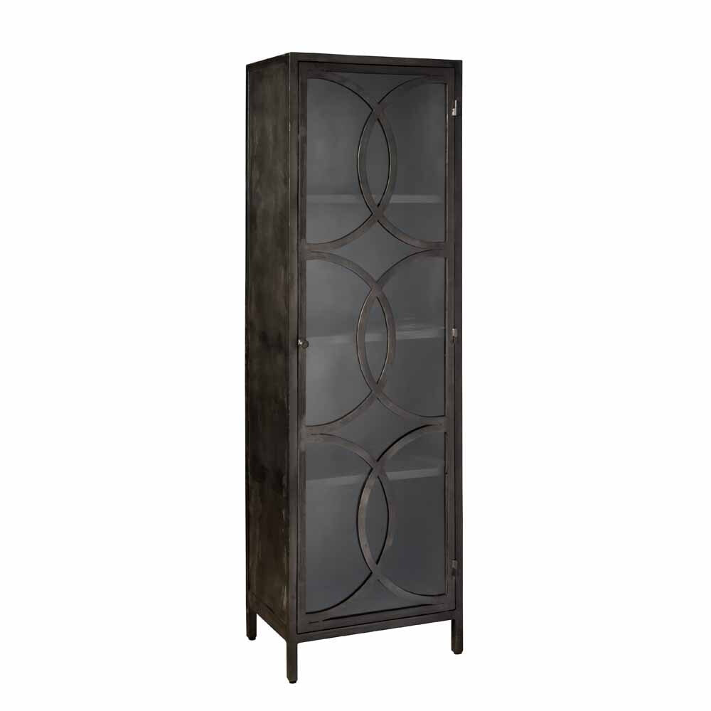 Tower Living Opbergkast 'Stelvio' 1-deurs, kleur Gun Metal