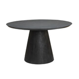Tower Living Ronde Eettafel 'Premana' Mangohout, 150cm, kleur Zwart