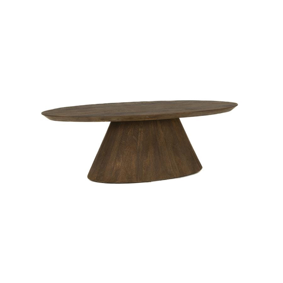 Tower Living Ovale Salontafel Premana Mangohout, 135 x 75cm - Bruin