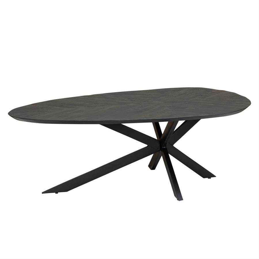 Tower Living Organische Salontafel Pianella Mangohout, 130 x 80cm - Zwart