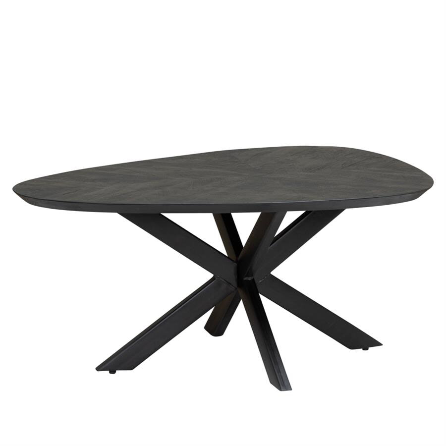 Tower Living Organische Salontafel Pianella Mangohout, 90 x 65cm - Zwart