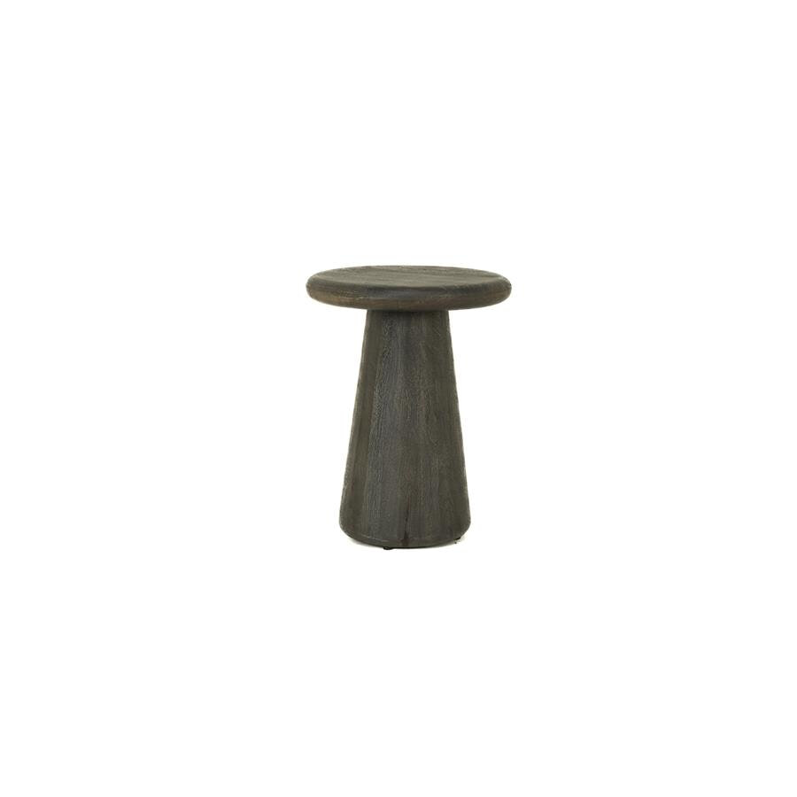 Tower Living Ronde Bijzettafel Asti Mangohout, 40cm - Olijfbruin