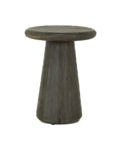 Tower Living Ronde Bijzettafel 'Asti' Mangohout, kleur Olijfbruin