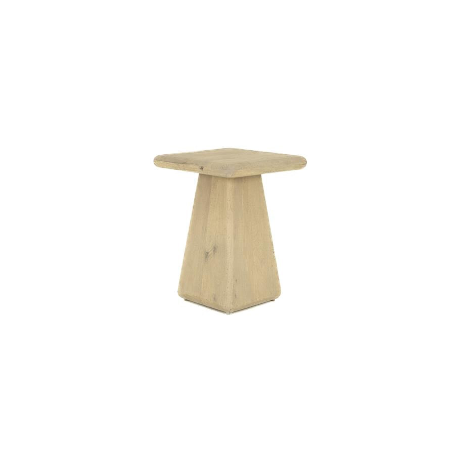 Tower Living Vierkante Bijzettafel Asti Mangohout, 40 x 40cm - Naturel