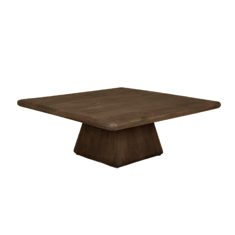 Tower Living Vierkante Salontafel 'Asti' Mangohout, 90 x 90cm, kleur Bruin