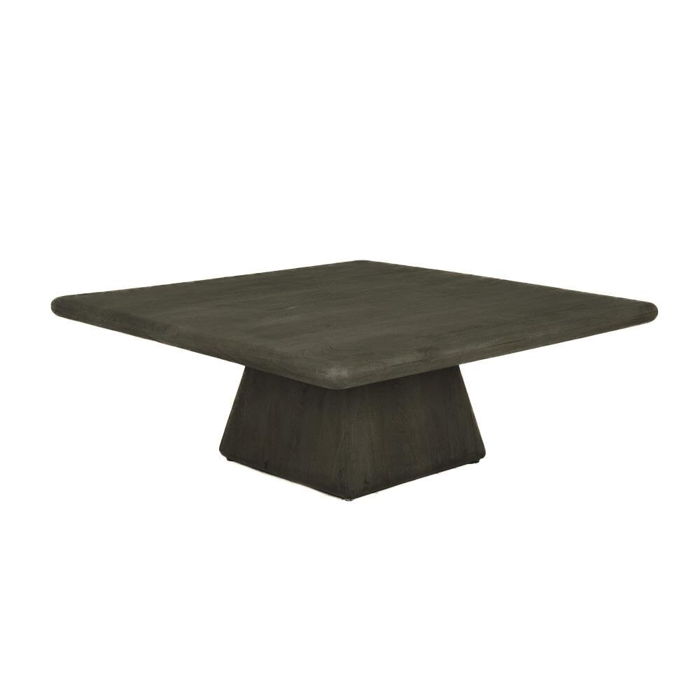 Tower Living Vierkante Salontafel 'Asti' Mangohout, 90 x 90cm, kleur Olijfbruin