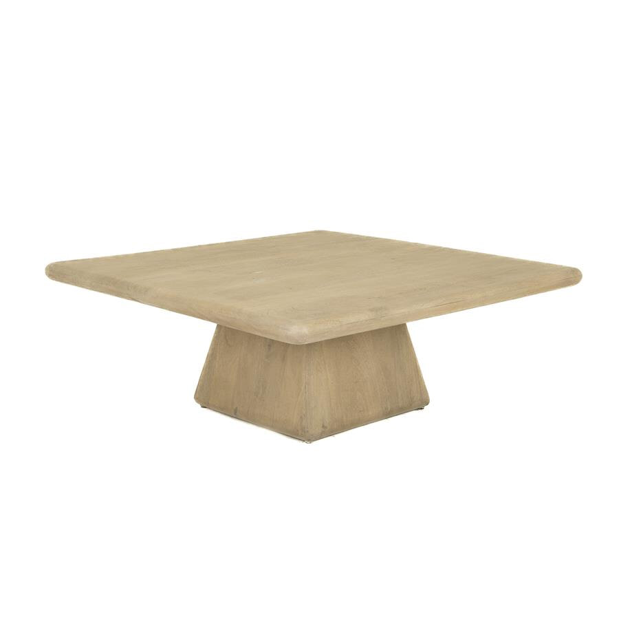 Tower Living Vierkante Salontafel Asti Mangohout, 90 x 90cm - Naturel