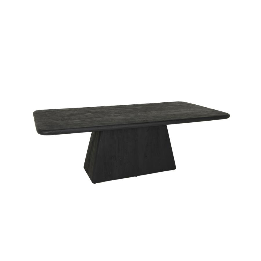 Tower Living Eettafel Asti Mangohout, 220 x 110cm - Zwart