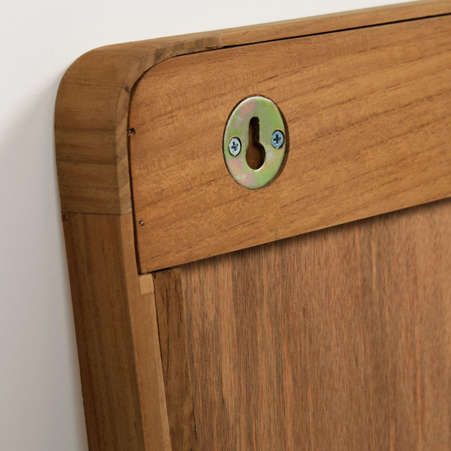 Kave Home Spiegel 'Shamel' Teakhout, 70 x 45cm, kleur Walnoot