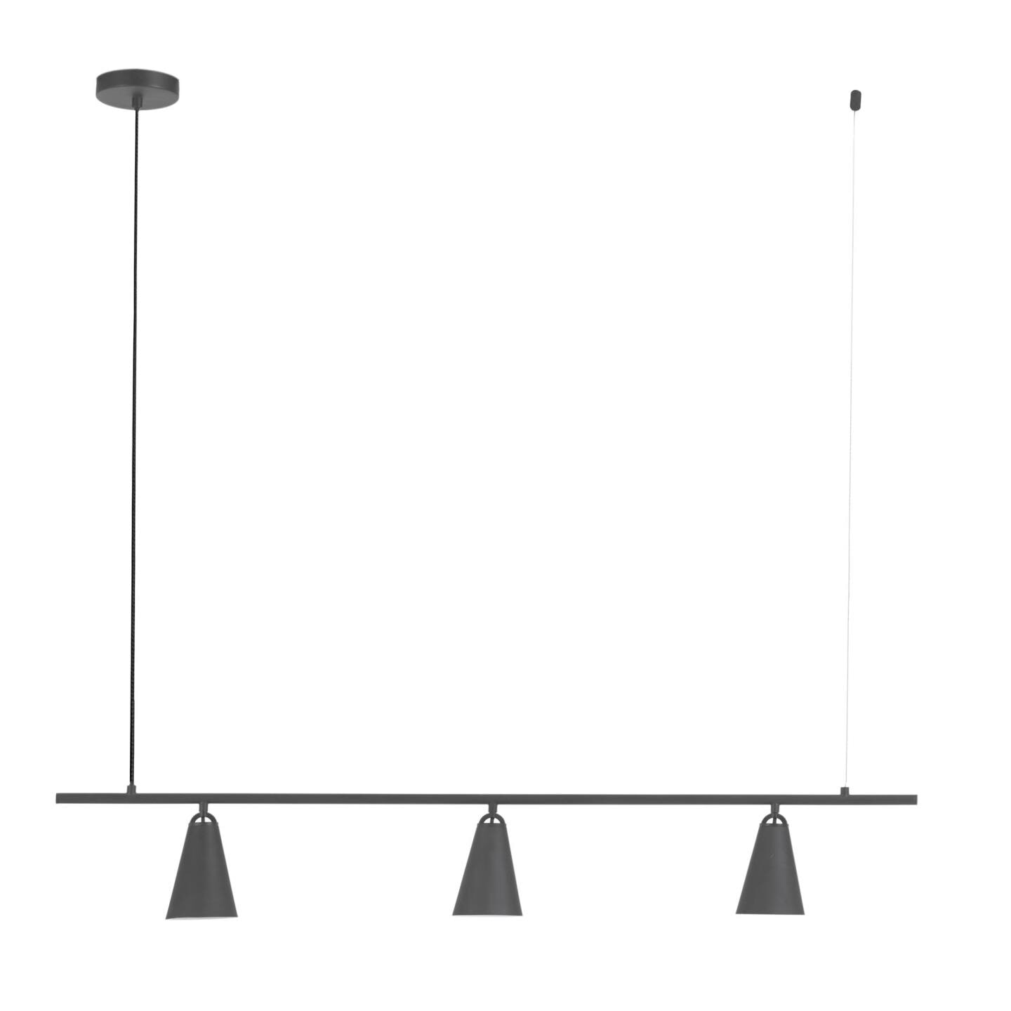 Kave Home Hanglamp Genara 3-lamps - Zwart