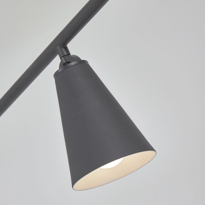 Kave Home Hanglamp 'Genara' 3-lamps, kleur Zwart