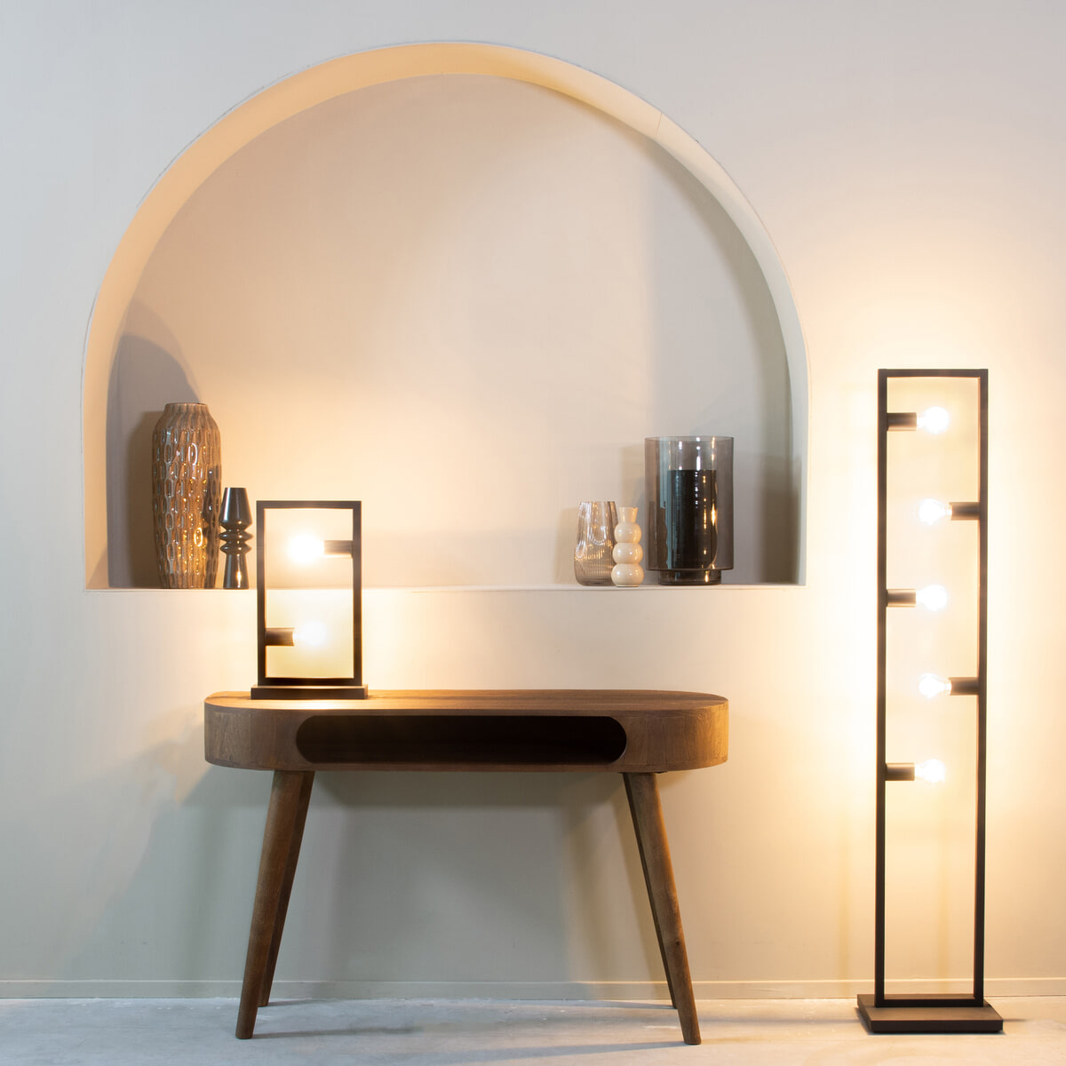LABEL51 Bureau/Sidetable Bella Espresso Mangohout, 120cm