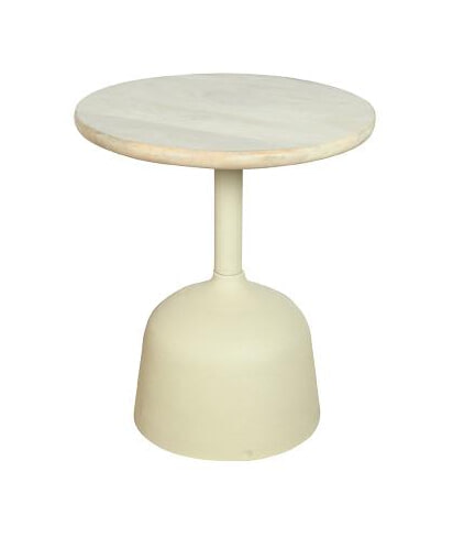 Tower Living Ronde Bijzettafel 'Elba' Mangohout, 40cm