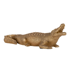 Richmond Decoratie 'Crocodile' 62cm, kleur Goud