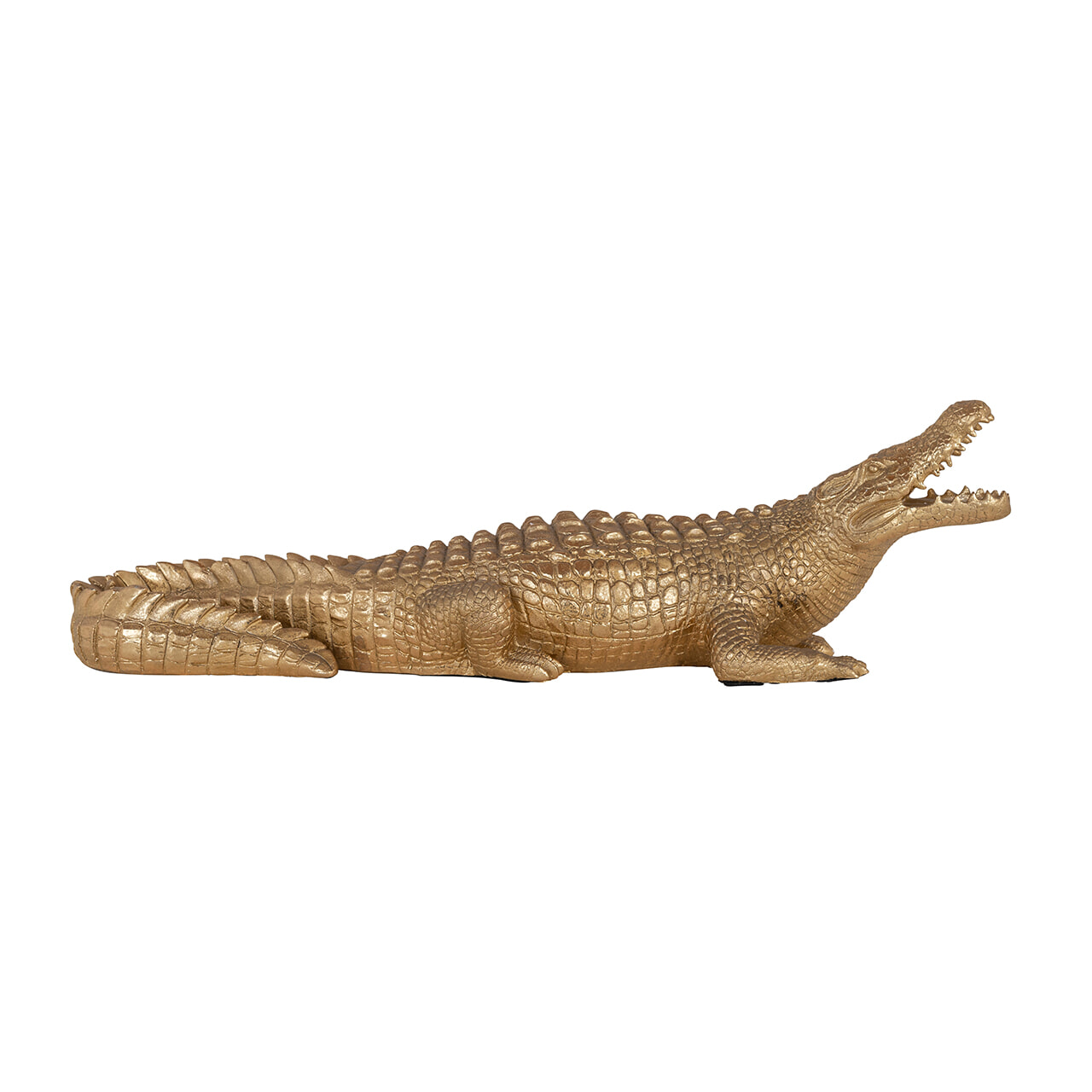 Richmond Decoratie 'Crocodile' 62cm, kleur Goud