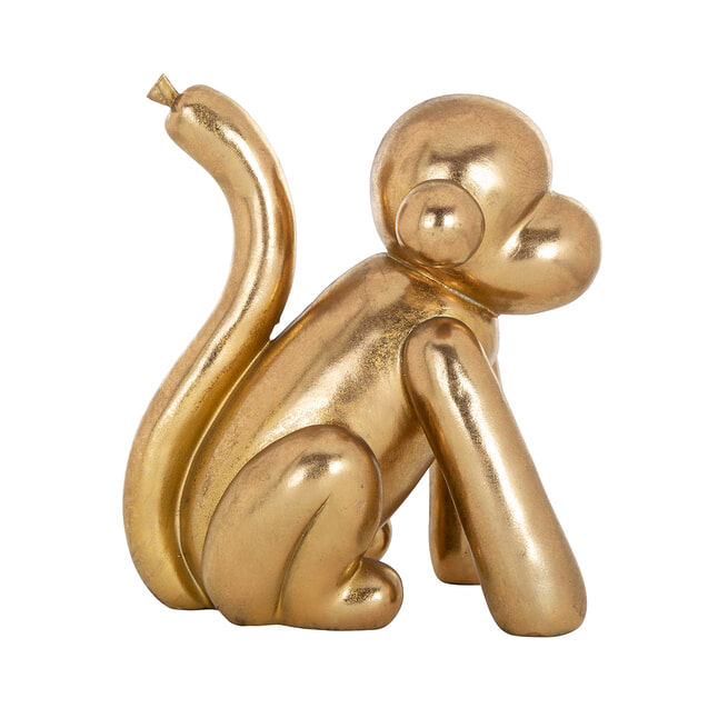 Richmond Decoratie 'Monkey' kleur Goud