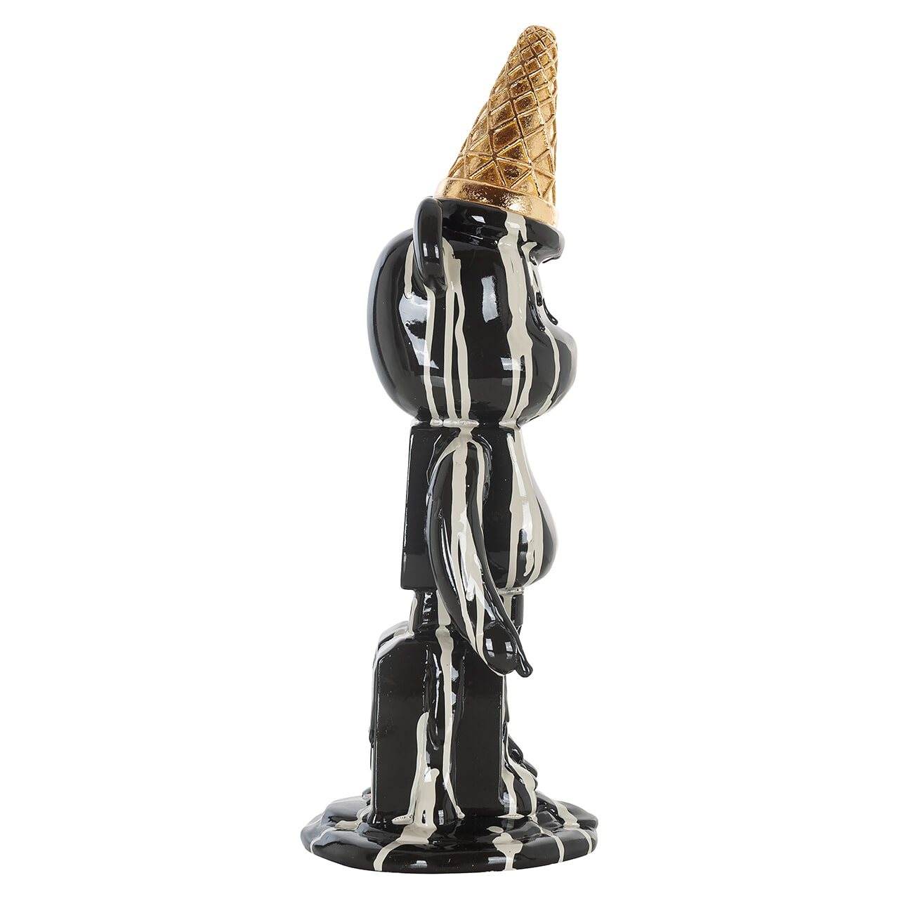 Richmond Decoratie 'Icebear' 40cm hoog, kleur Zwart