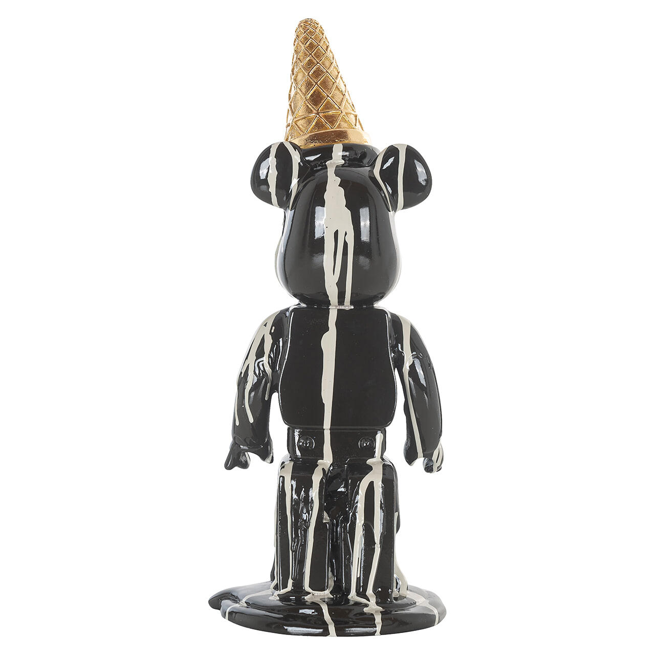 Richmond Decoratie 'Icebear' 40cm hoog, kleur Zwart