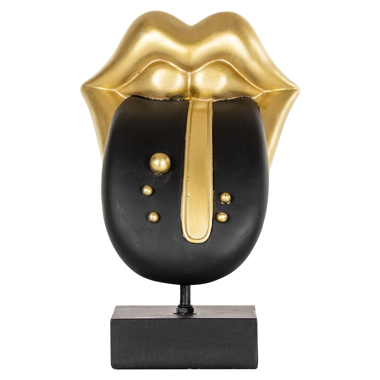 Richmond Decoratie 'Tongue' 33cm, kleur Zwart
