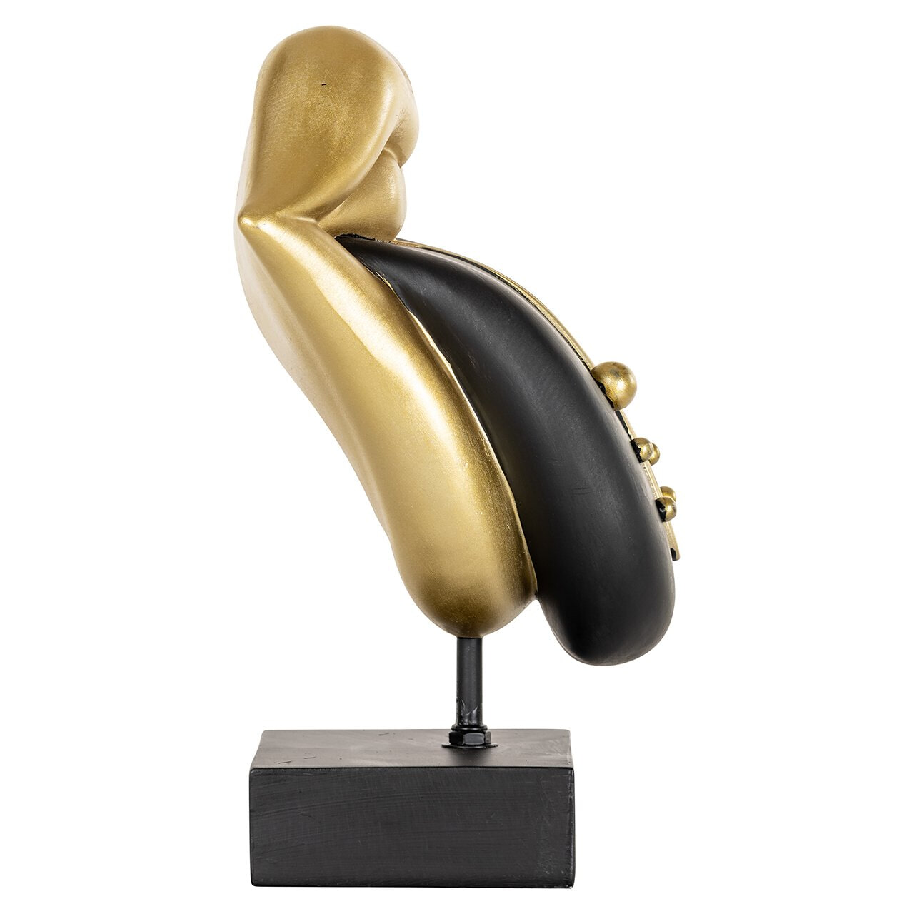 Richmond Decoratie 'Tongue' 33cm, kleur Zwart