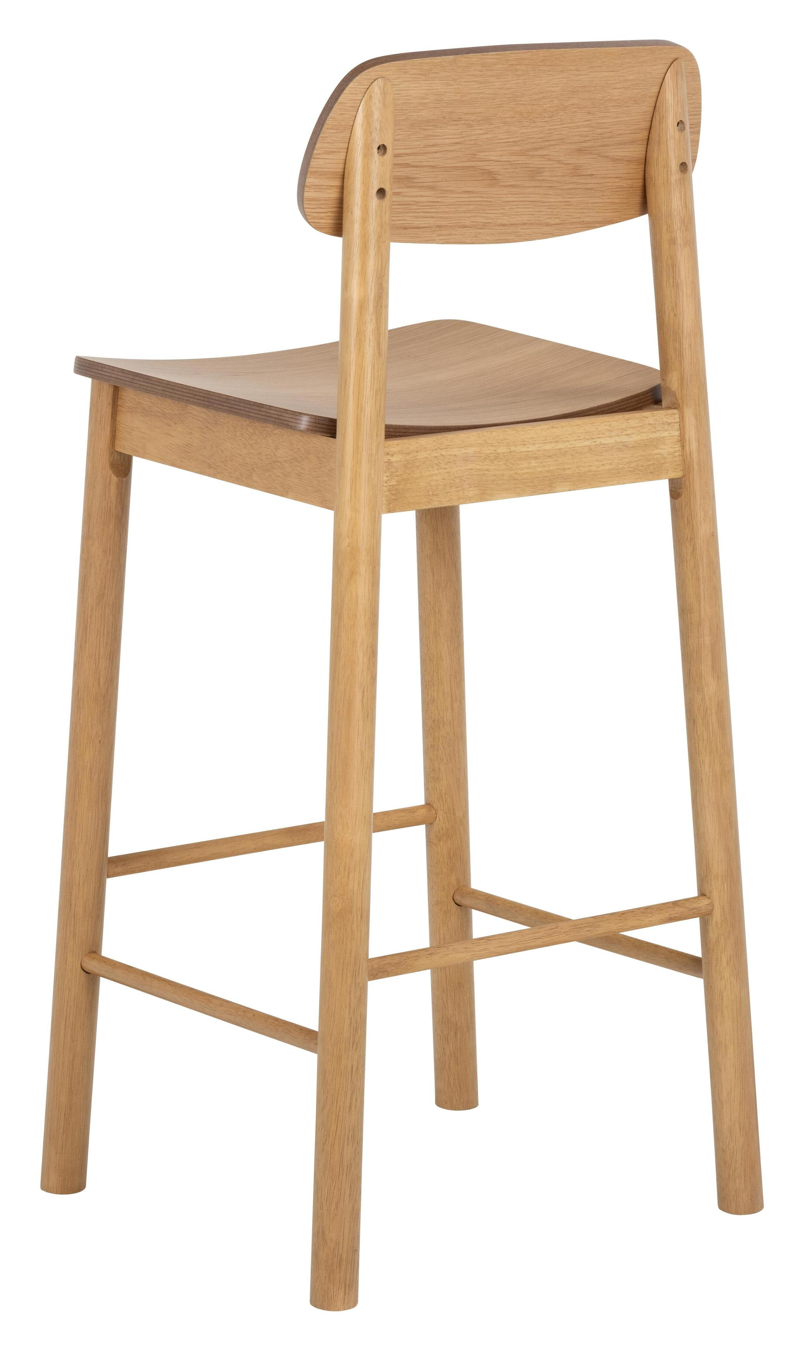 Bendt Barkruk 'Vernard' Eiken (zithoogte 74cm)