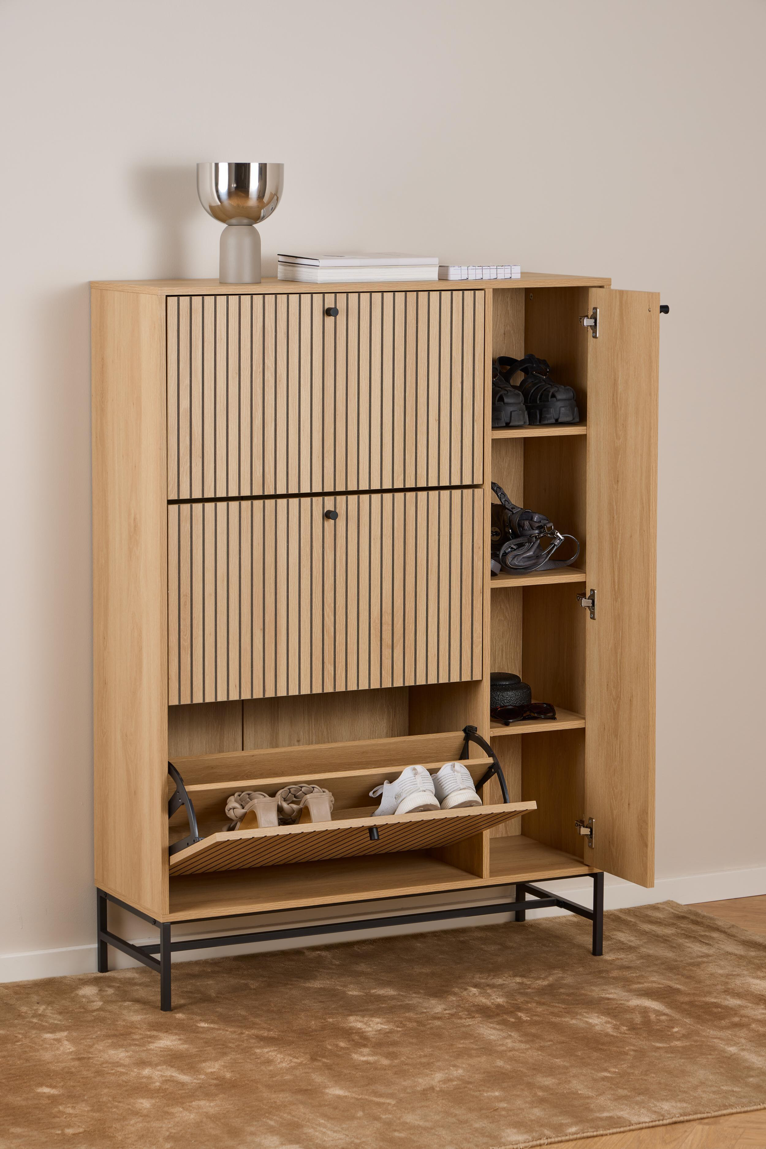 Bendt Schoenenkast 'Davon' Eikenlook, 140 x 99cm