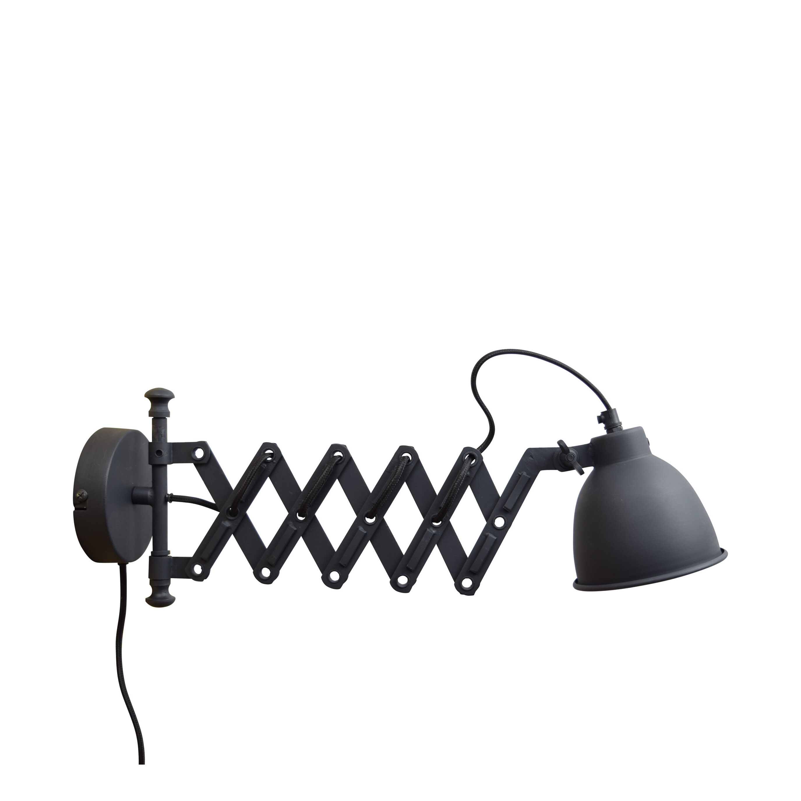 Urban Interiors wandlamp 'Harmonica' Ø12cm, kleur Vintage Black