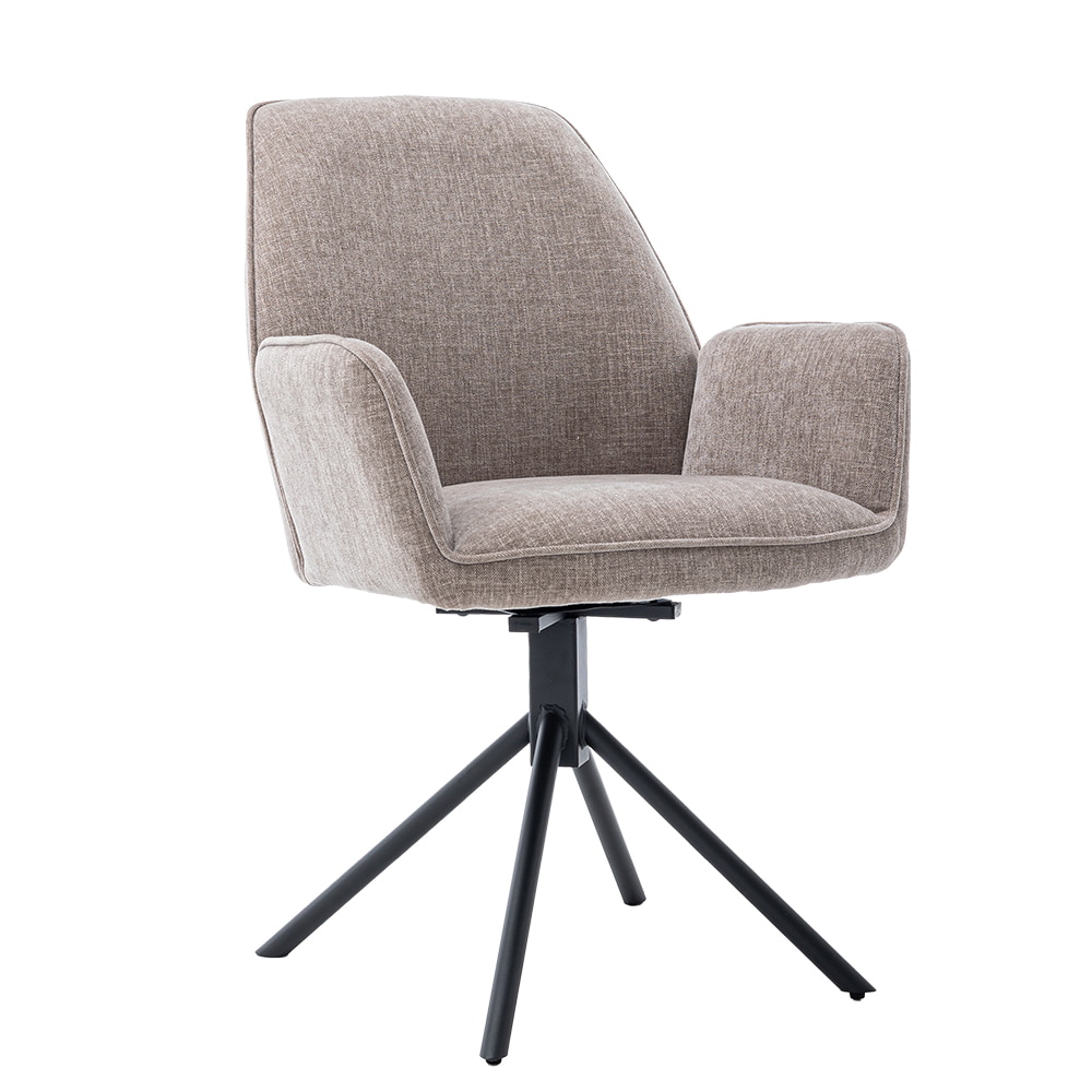 Tower Living Draaibare Eetkamerstoel 'Amaro' kleur Beige