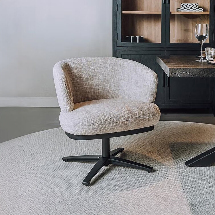 Tower Living Draaibare Eetkamerstoel 'Perca' Lounge