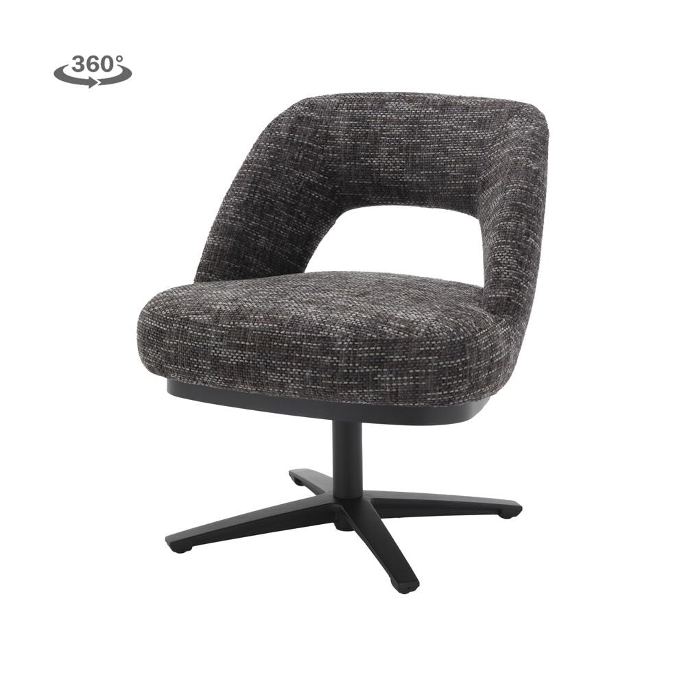 Tower Living Draaifauteuil 'Caldes' kleur Blauw/Grijs