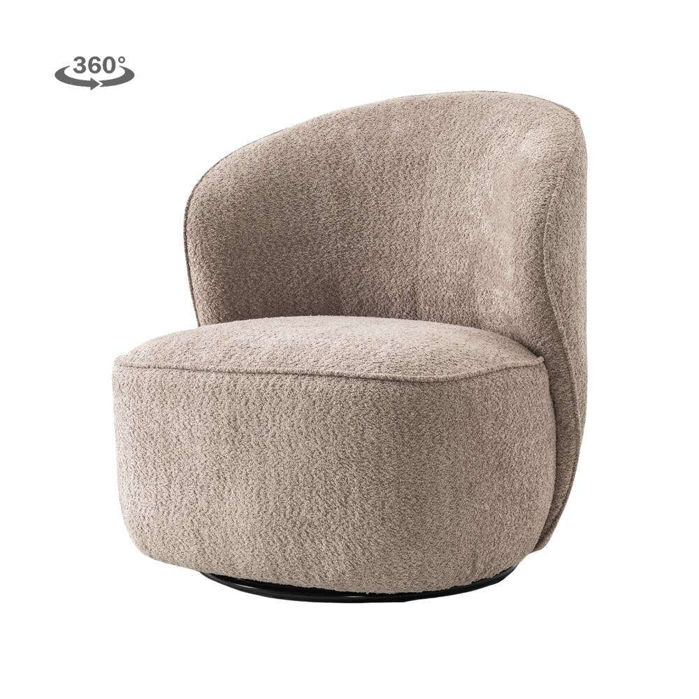 Tower Living Draaifauteuil 'Belvi' Chenille, kleur Oud Roze