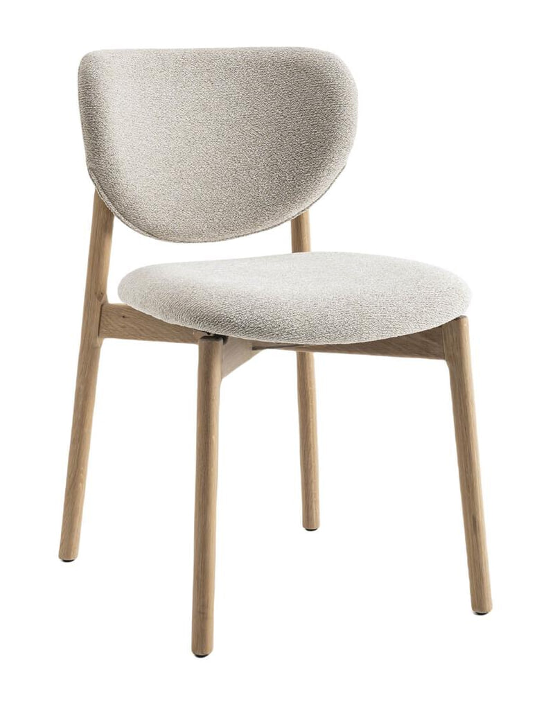 Tower Living Eetkamerstoel 'Pimonte' Bouclé, kleur Beige