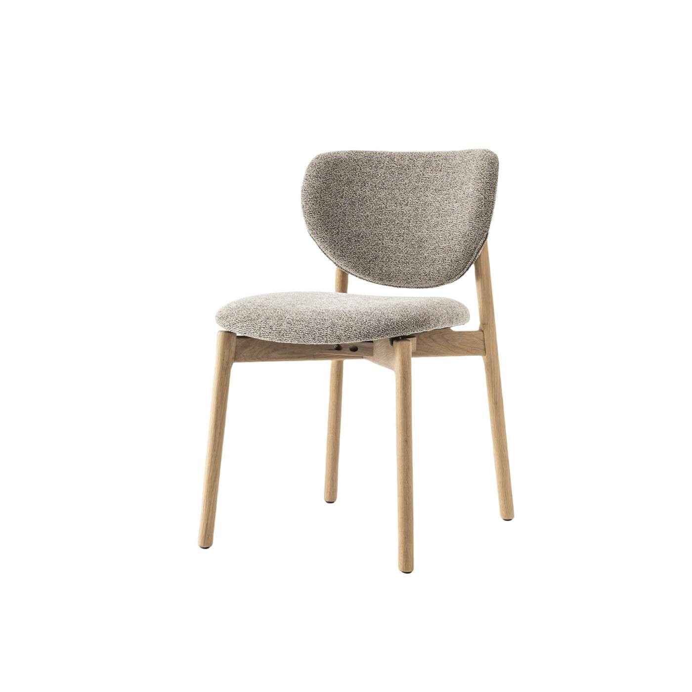 Tower Living Eetkamerstoel 'Pimonte' Bouclé, kleur Espresso