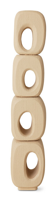 HKliving Sculptuur Raw Gevlochten palm, 170cm - Naturel