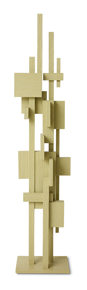 HKliving Sculptuur Skyscraper Sungkaihout, 180cm - Pistache