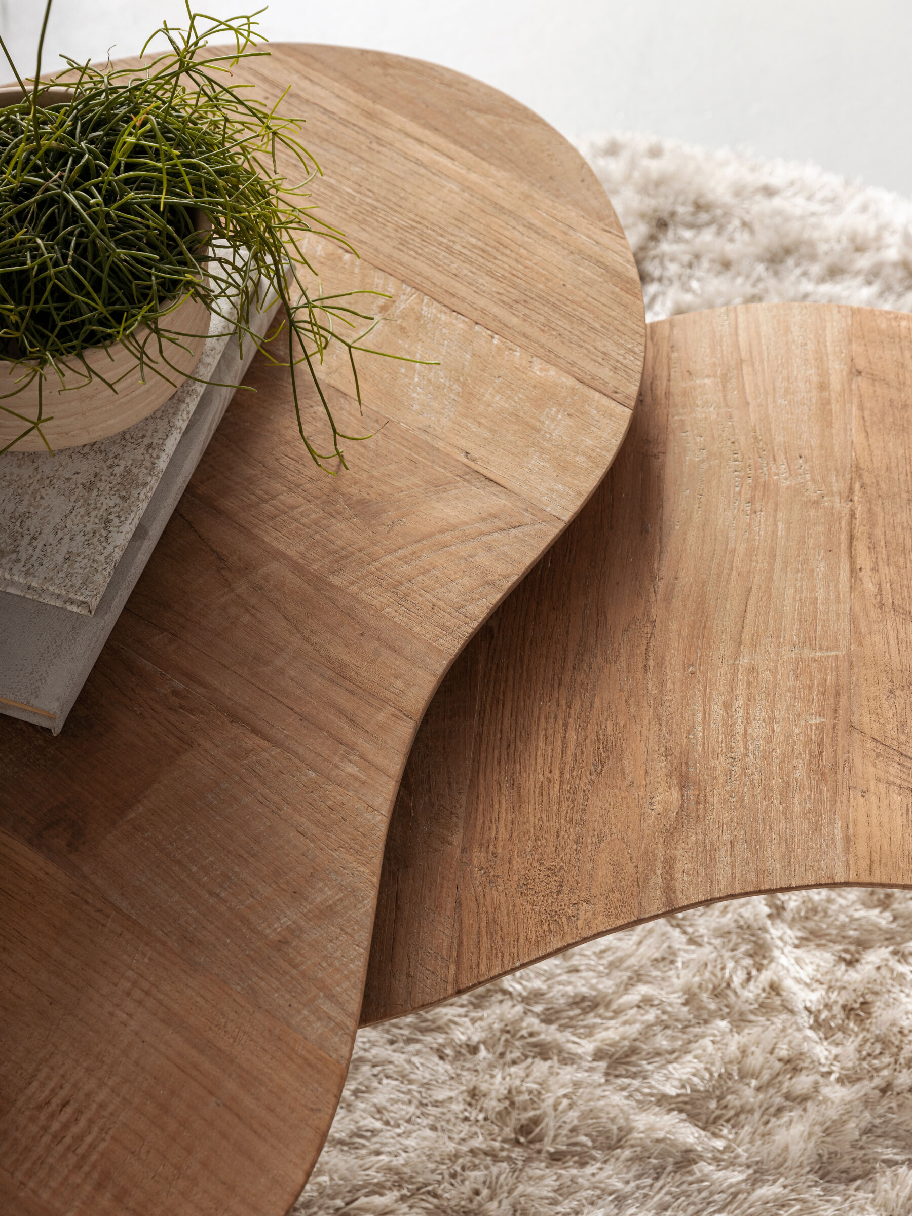 Oakheart Furniture Boomstam salontafel - Acaciahout - Industriële stijl