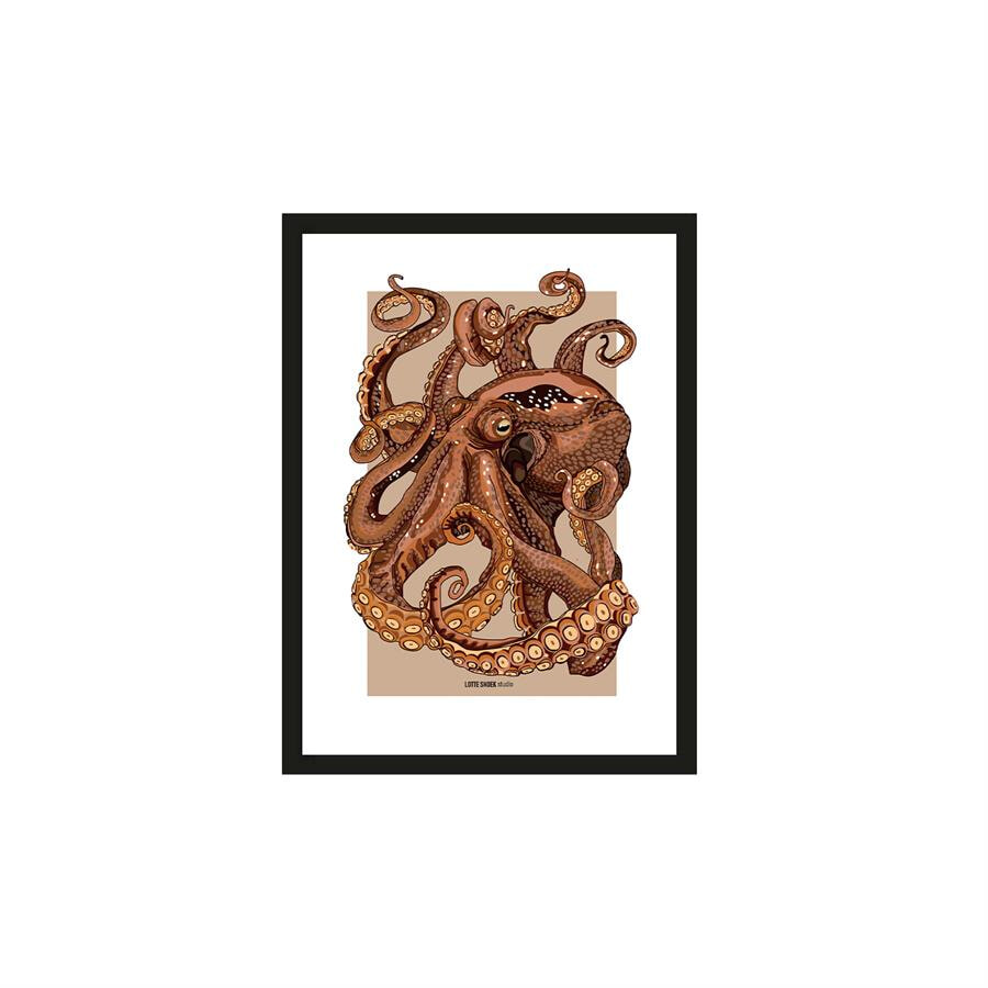 Urban Cotton Artprint 'Pulpo' 30 x 40cm