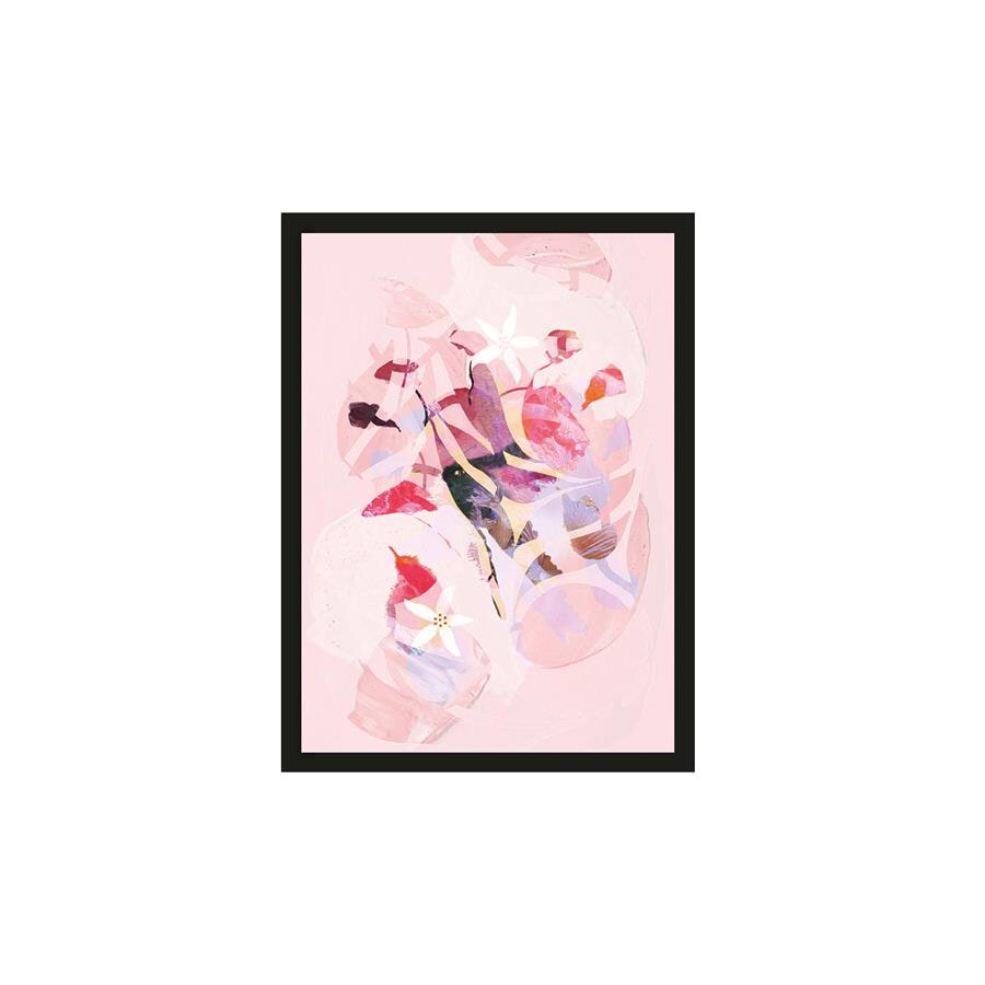 Urban Cotton Artprint 'Vogel Roze' 30 x 40cm