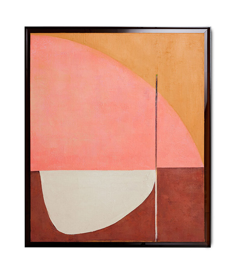 HKliving Schilderij Roseate Hues 127 x 107cm - Bruin,Roze