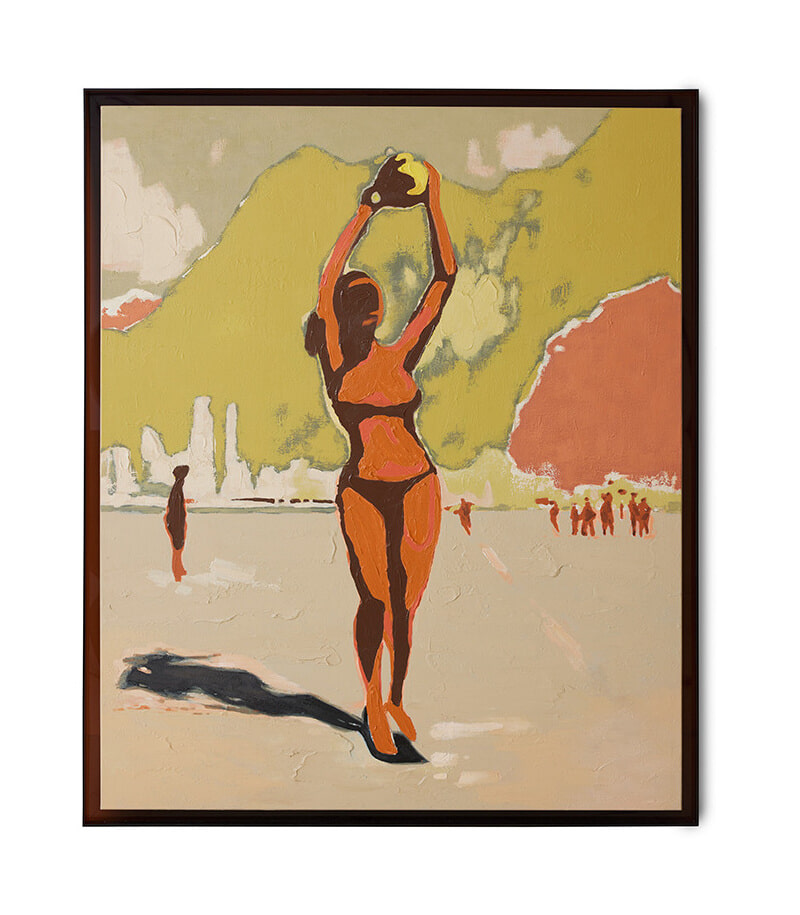HKliving Schilderij Playground 152 x 127cm - Meerkleurig