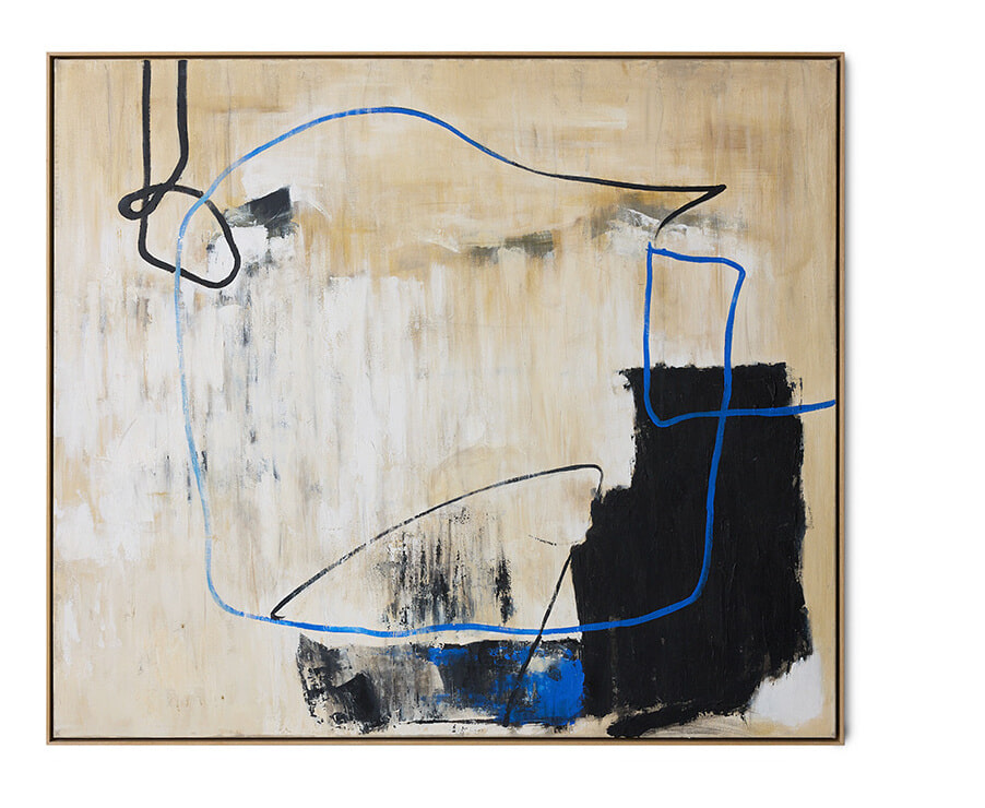 HKliving Schilderij Easy elan 153 x 133cm - Meerkleurig