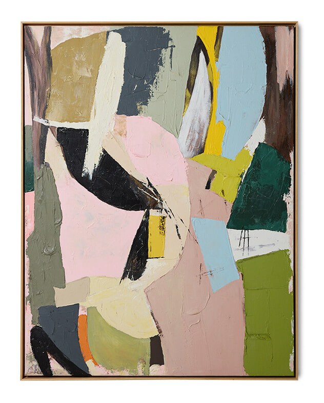 HKliving Schilderij Colour Cult 133 x 103cm - Meerkleurig