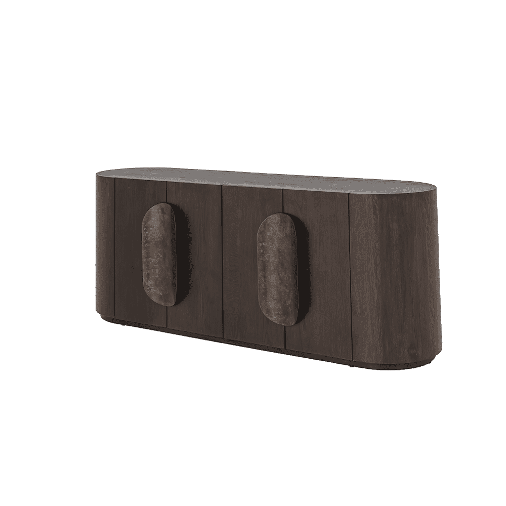 Tower Living Dressoir 'Allure' Eiken, 180cm, kleur Donkerbruin