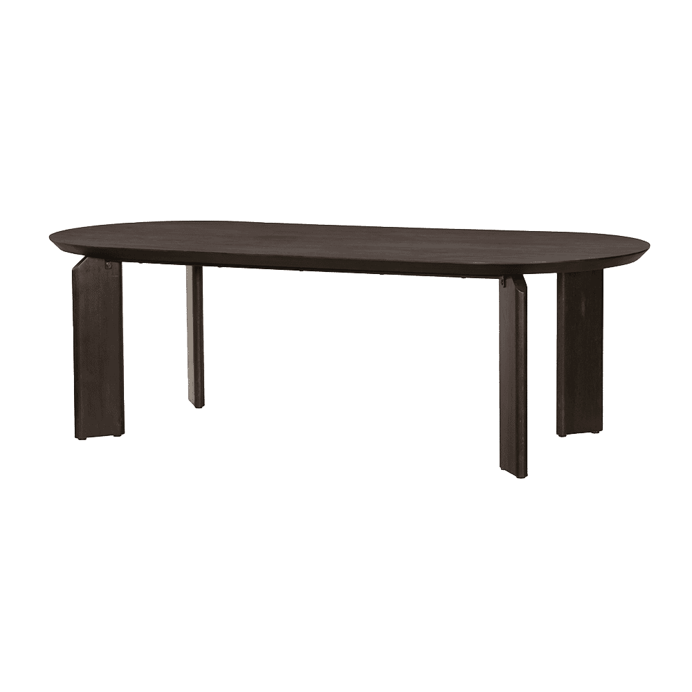 Tower Living Ovale Eettafel Allure Eiken, 240 x 100cm - Espresso