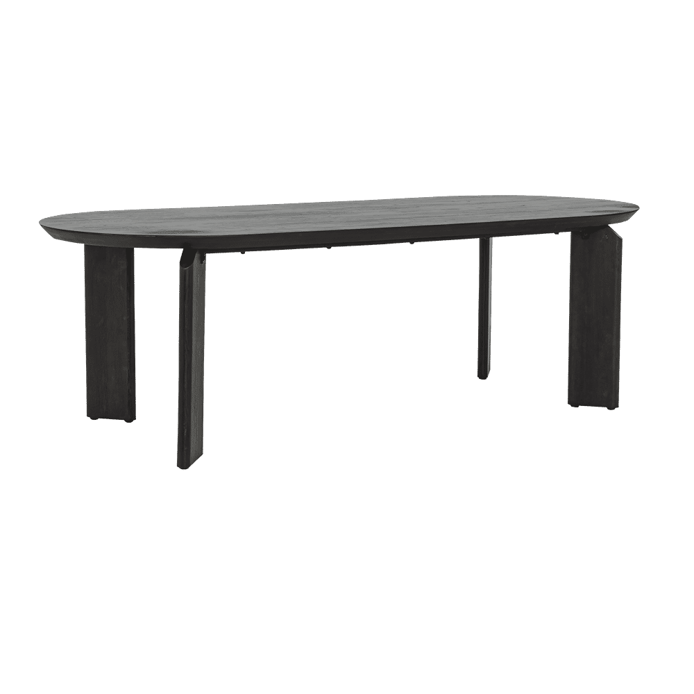 Tower Living Ovale Eettafel Allure Eiken, 220 x 100cm - Espresso