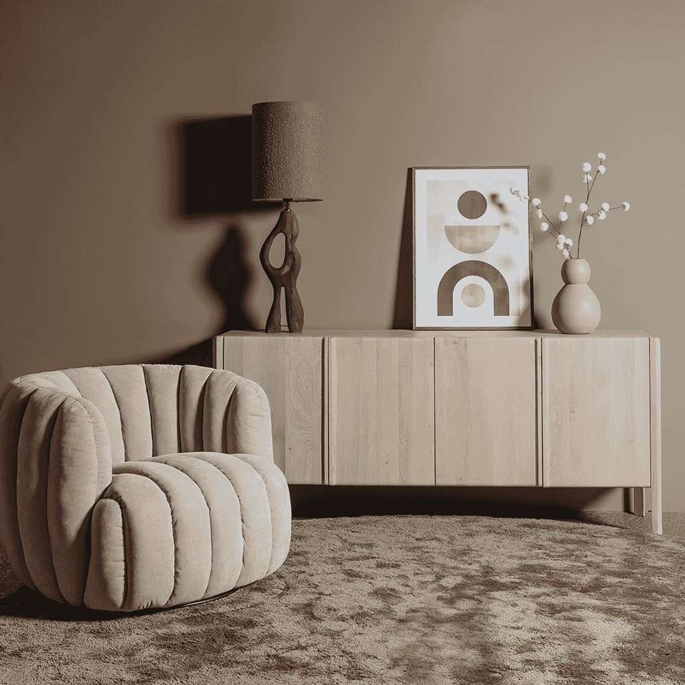 Tower Living Dressoir Amalfi Eiken, 200cm - Whitewash