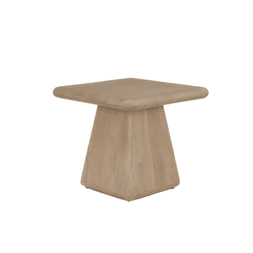 Tower Living Vierkante Bijzettafel 'Asti' Mangohout, 60 x 60cm, kleur Naturel