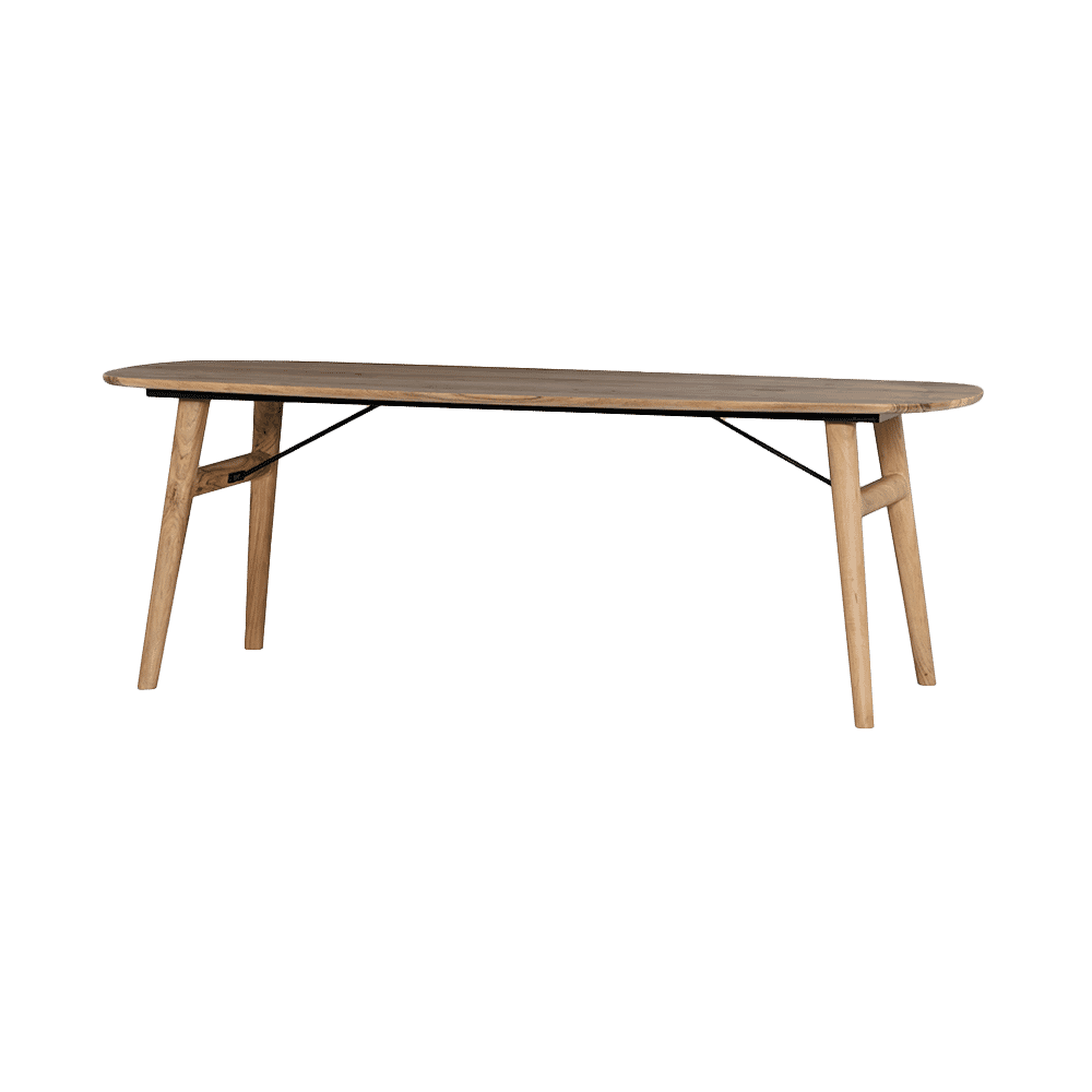 Tower Living Deens Ovale Eettafel Aura Acaciahout, 240 x 100cm - Naturel