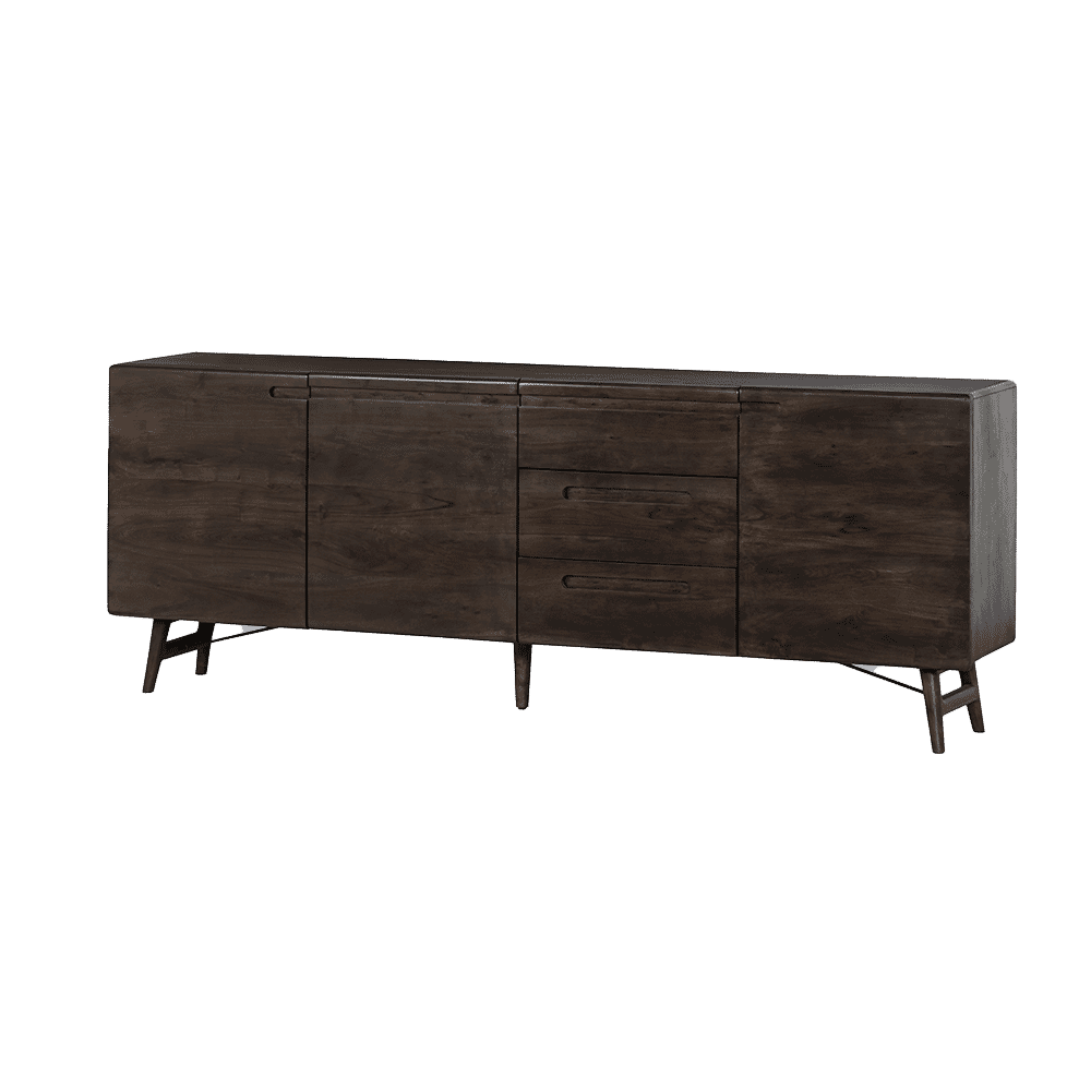Tower Living Dressoir 'Aura' Acaciahout, 210cm, kleur Espresso